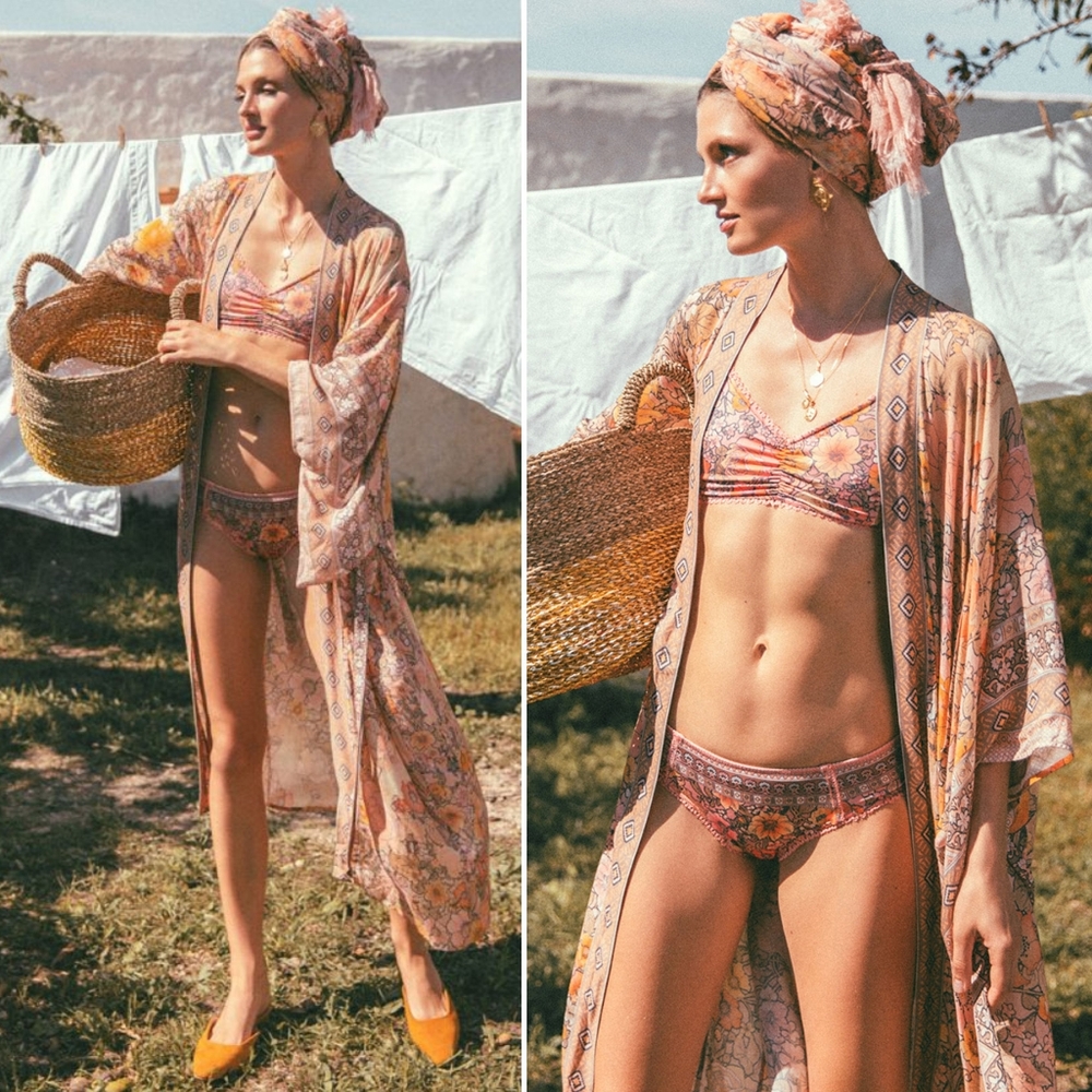 New spell designs amethyst bralette blush XS bra